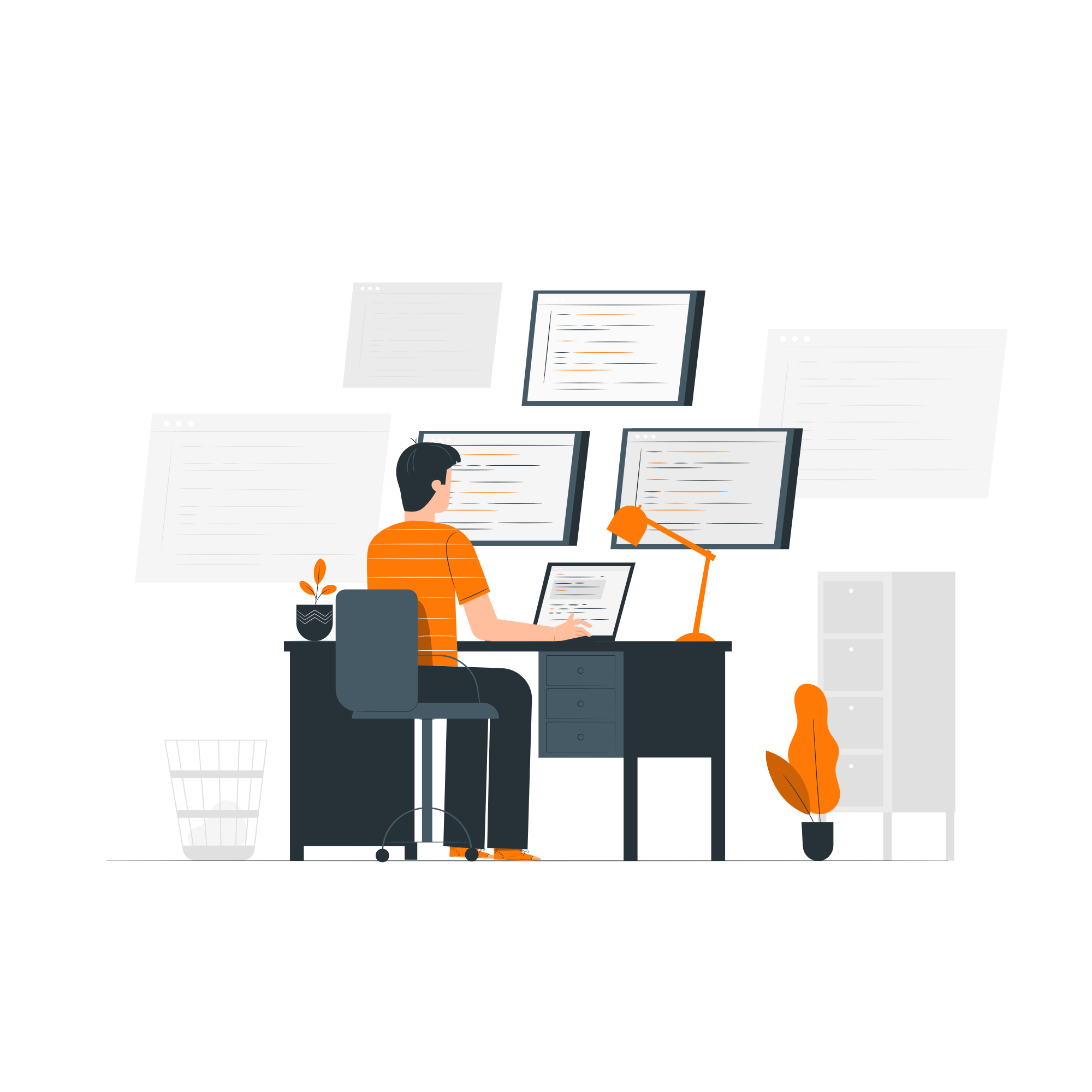 A man in a alice blue shirt with a thinking expression