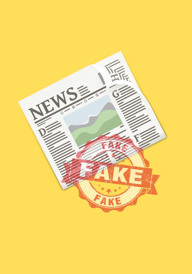 A macintosh on a yellow background.